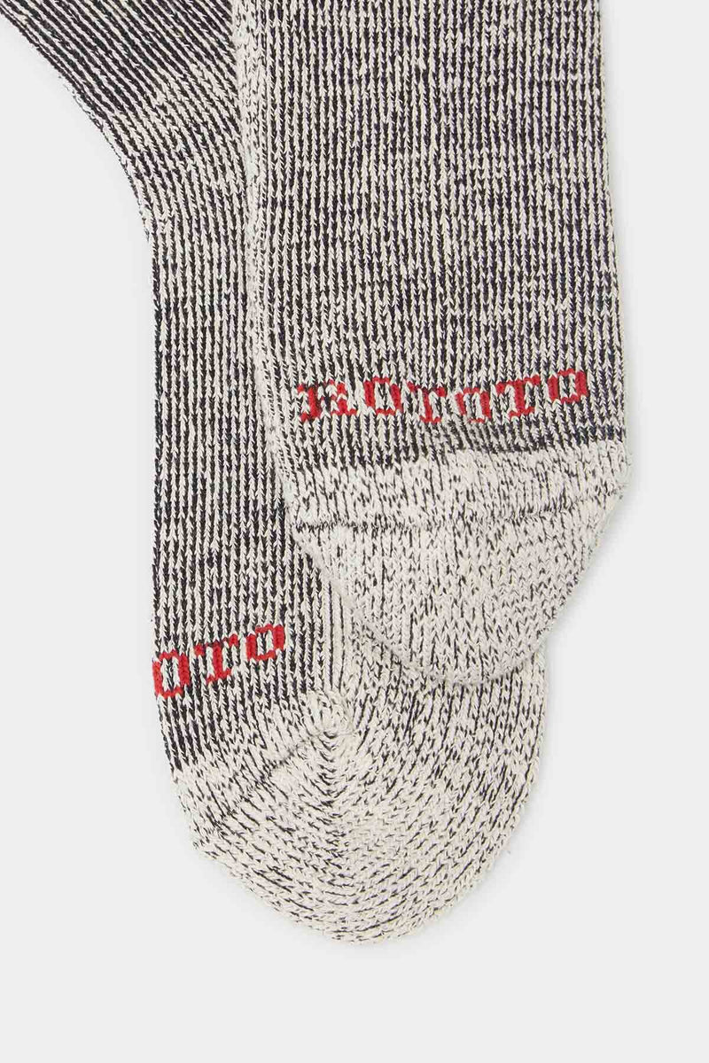 Pile stripe marl socks