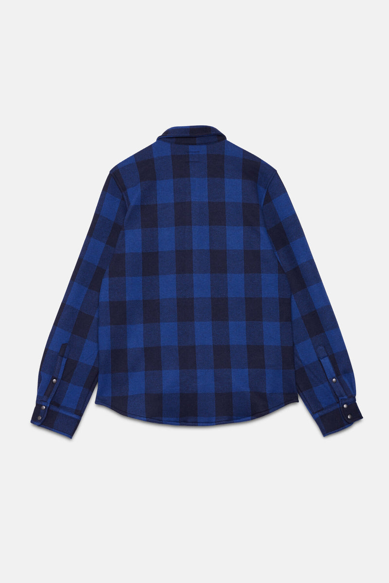 Checked Overshirt in Micro-fleece