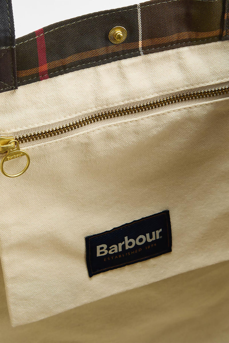 Barbour Telfield Tartan Tote Bag