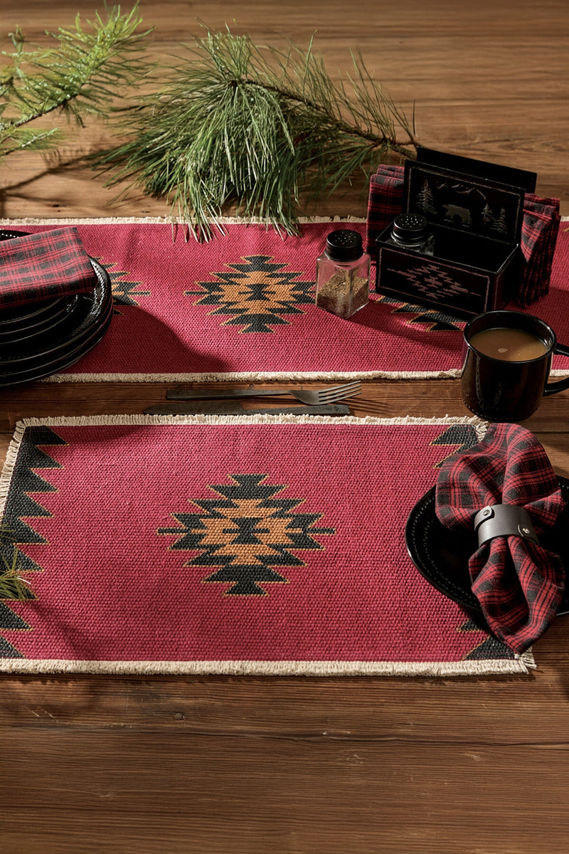 Black Bear Red Dawn Placemat