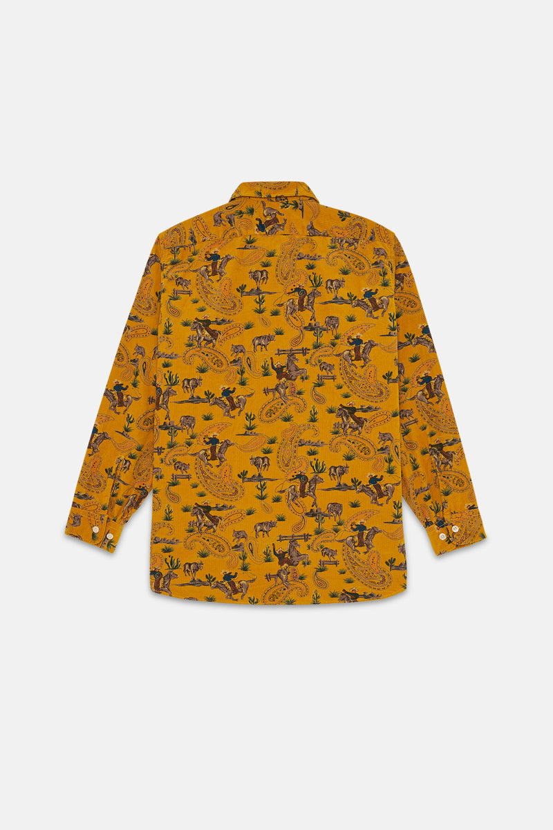 Work Classic Fit Cowboy Print Shirt