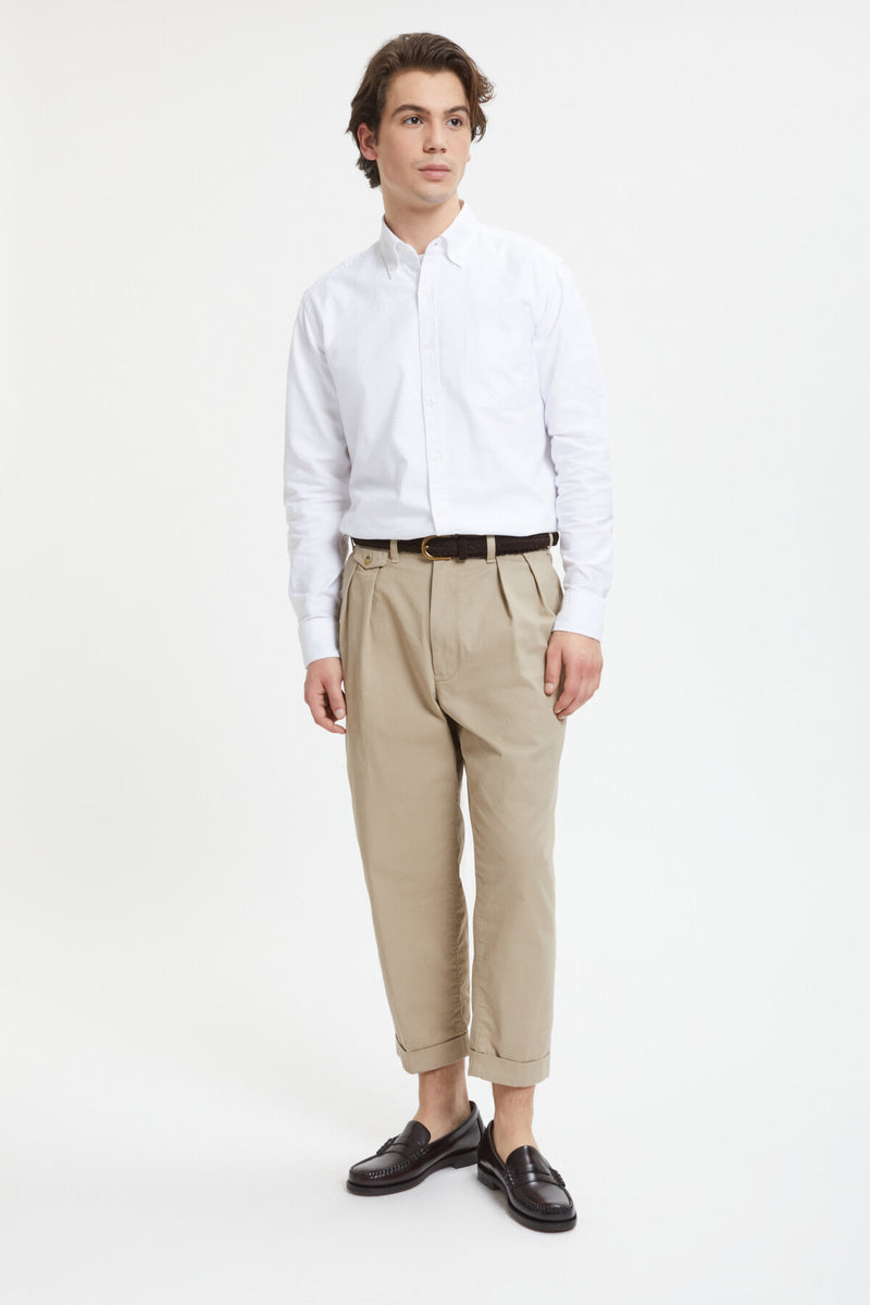 2 Pleats Twill Pants