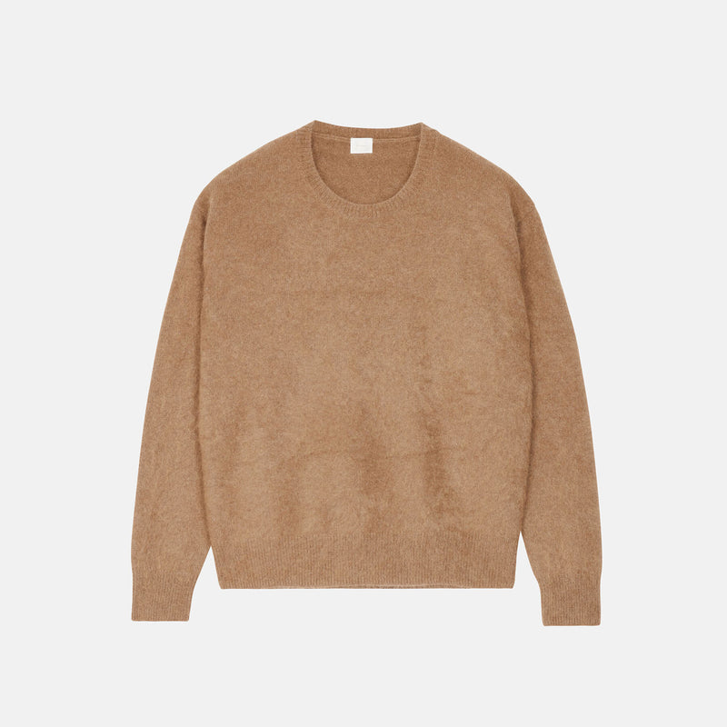 Long-sleeved crew-neck pullover