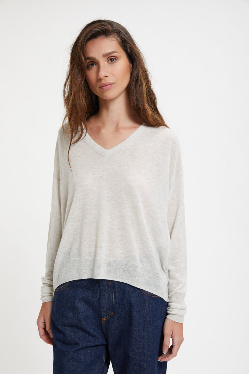 V Neck Longsleeve Pullover