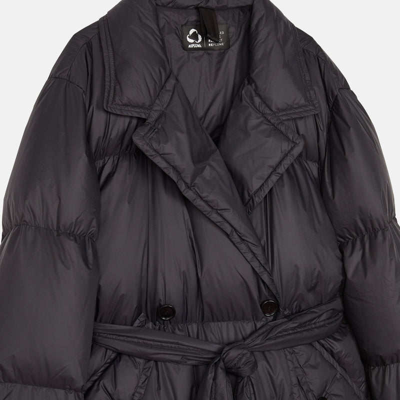 Double-breasted down jacket