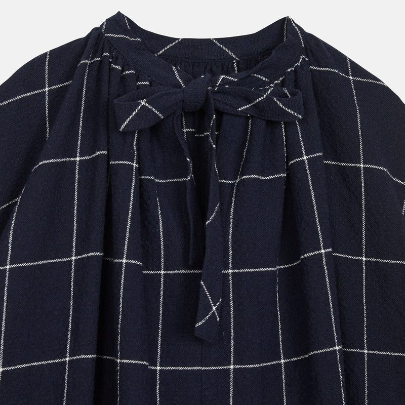 Oversized checked dress