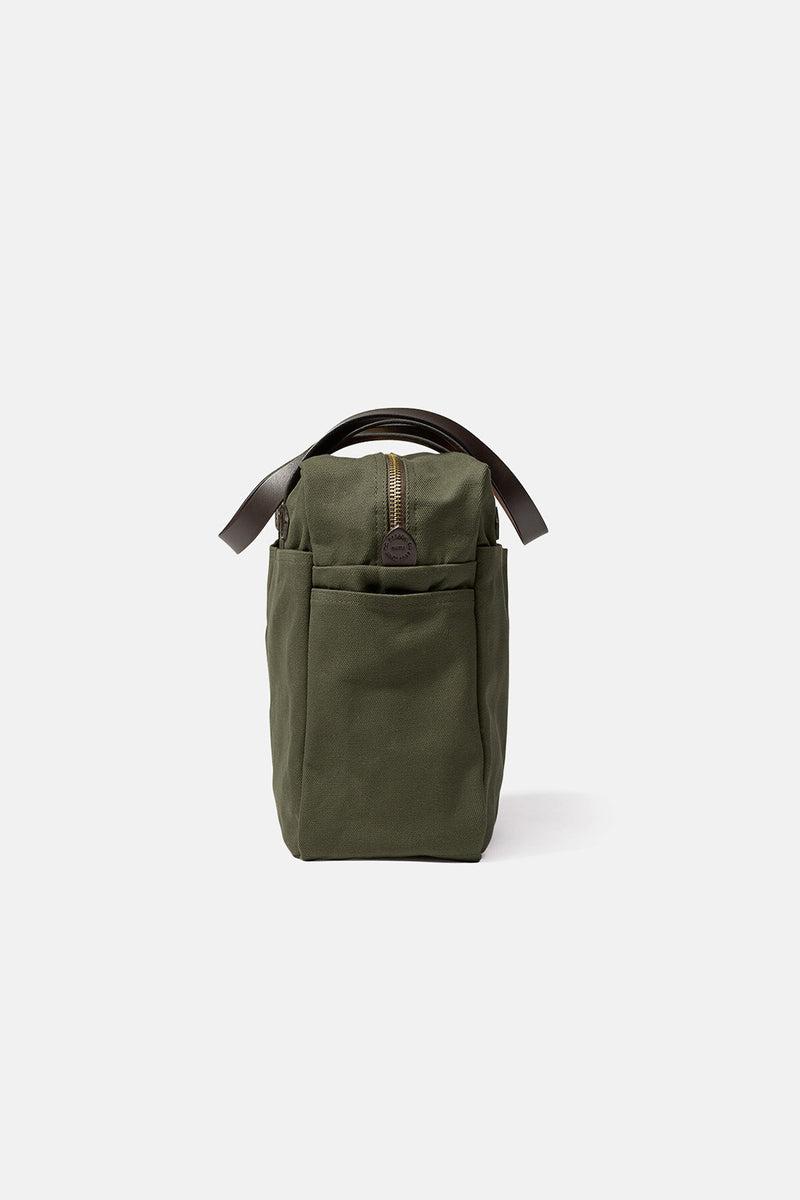 RUGGED TWILL TOTE BAG WITH ZIPPER