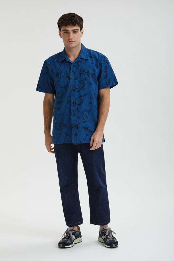 RUSTIC SHORT SLEEVE CAMP SHIRT