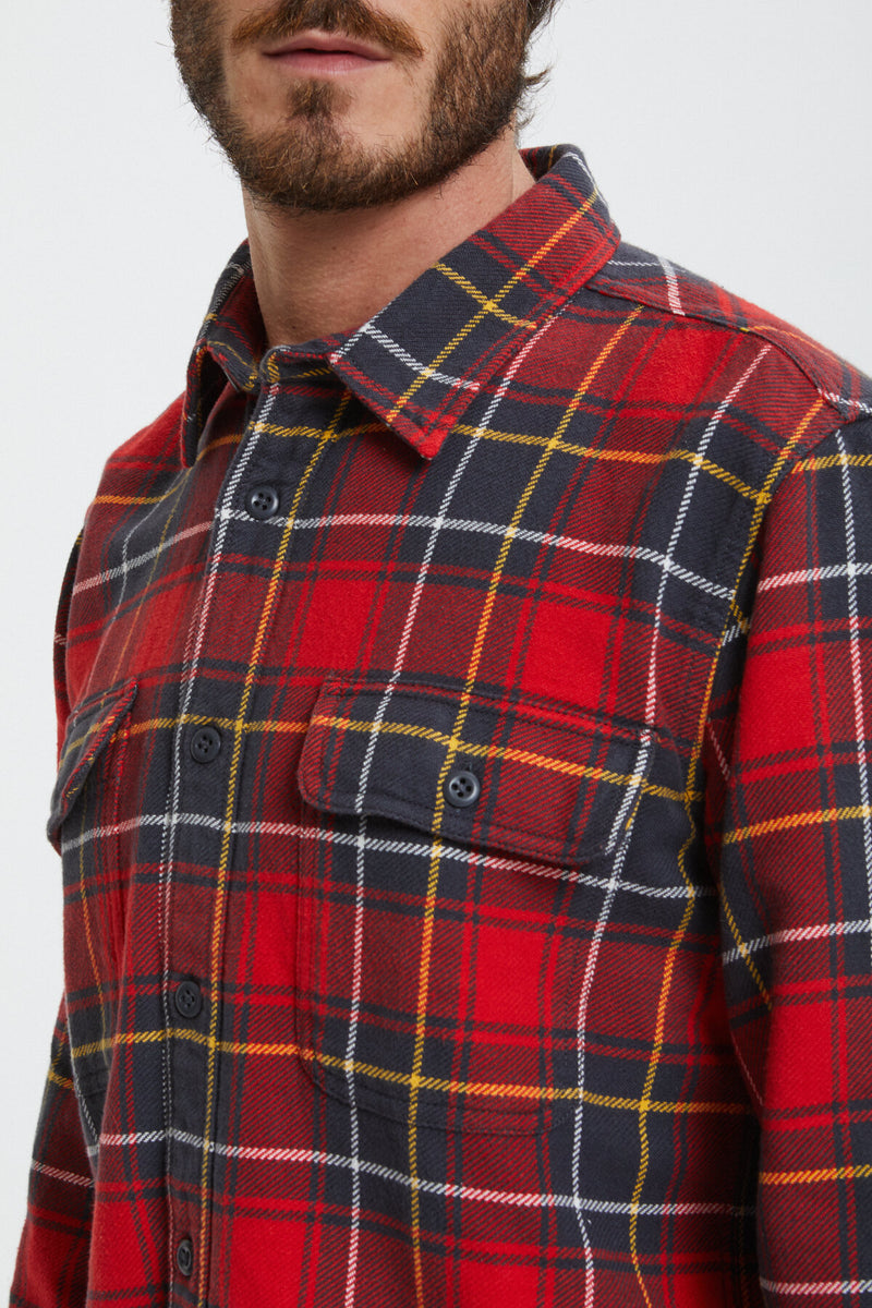 VINTAGE FLANNEL WORK SHIRT