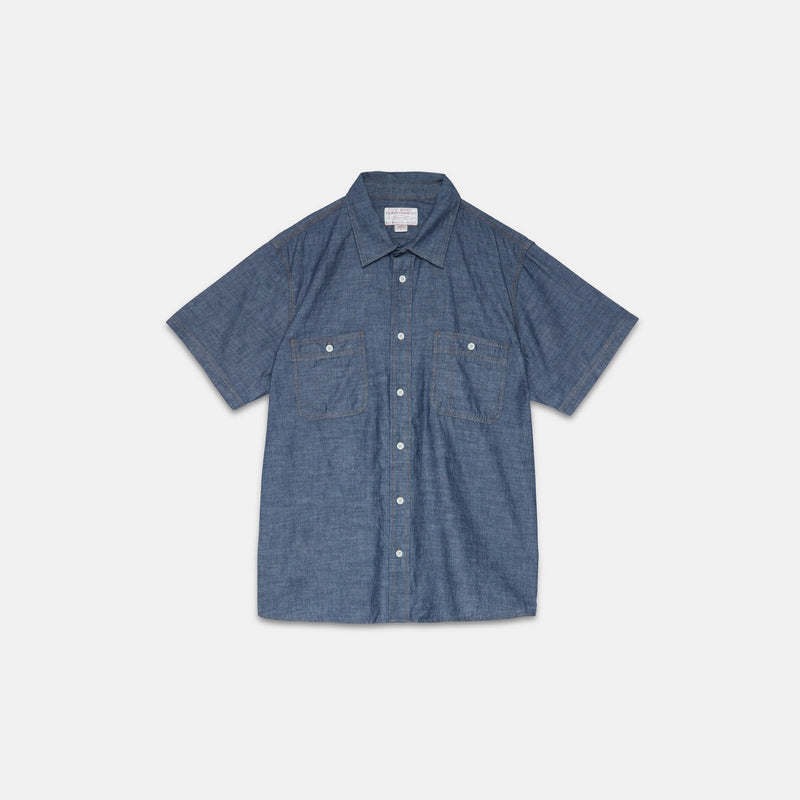 SHORT SLEEVE CHAMBRAY SHIRT