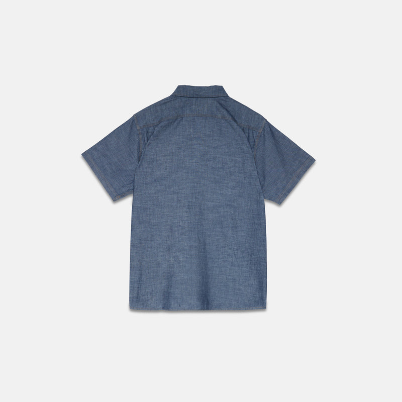 SHORT SLEEVE CHAMBRAY SHIRT