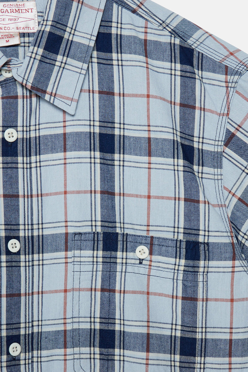 SHORT SLEEVE CHAMBRAY SHIRT