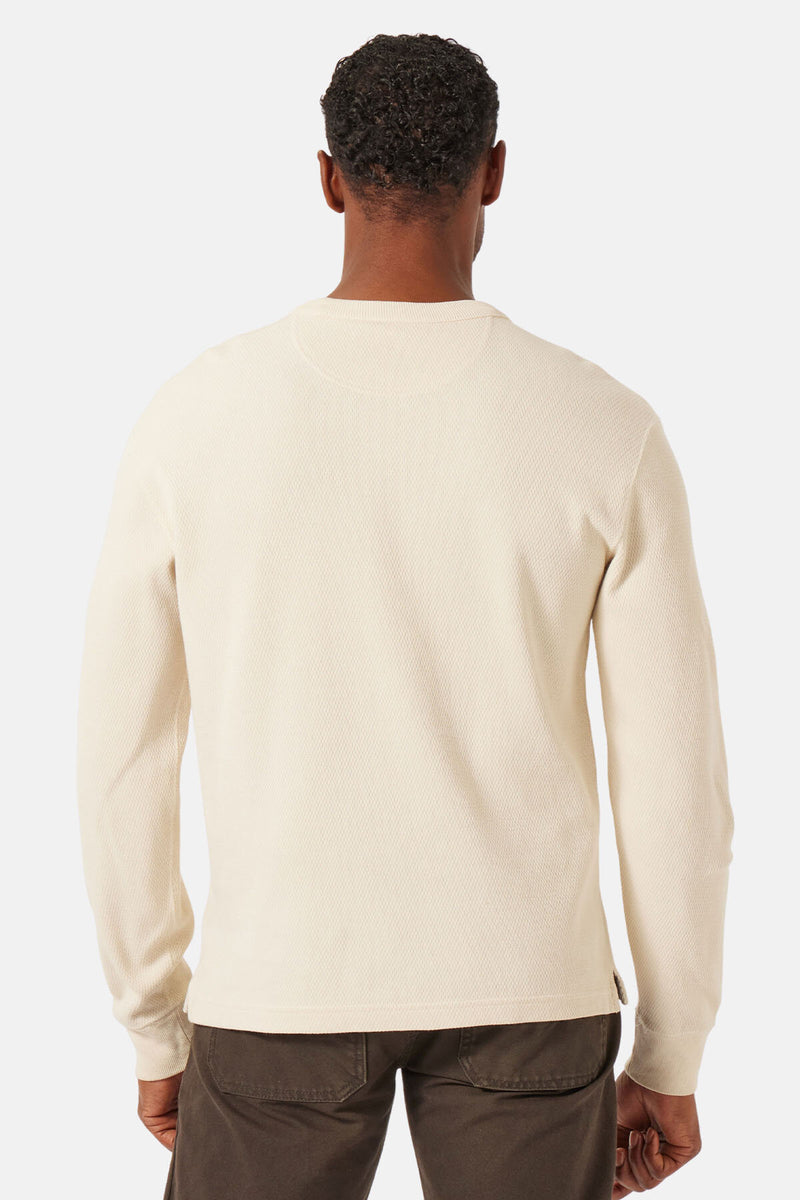 WAFFLE KNIT THERMAL CREW