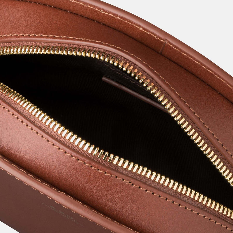 Leather mini shoulder bag