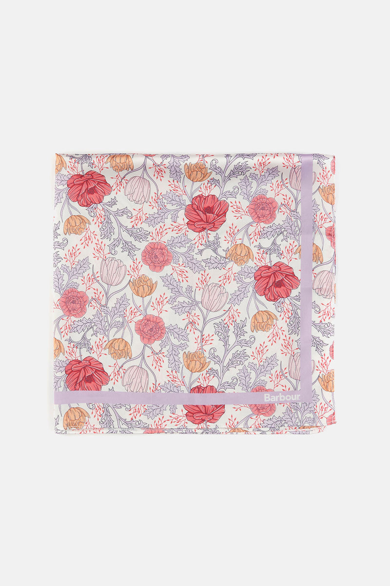 Barbour Floral-Print Square Scarf