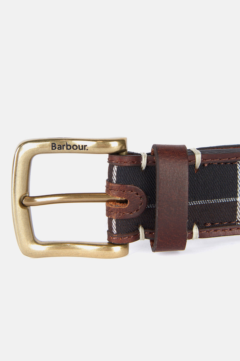 Barbour Tartan/Leather Belt