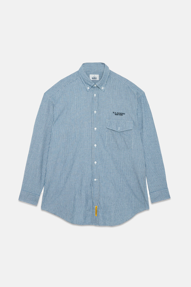 Oversize Shirt with Embroidered Logo