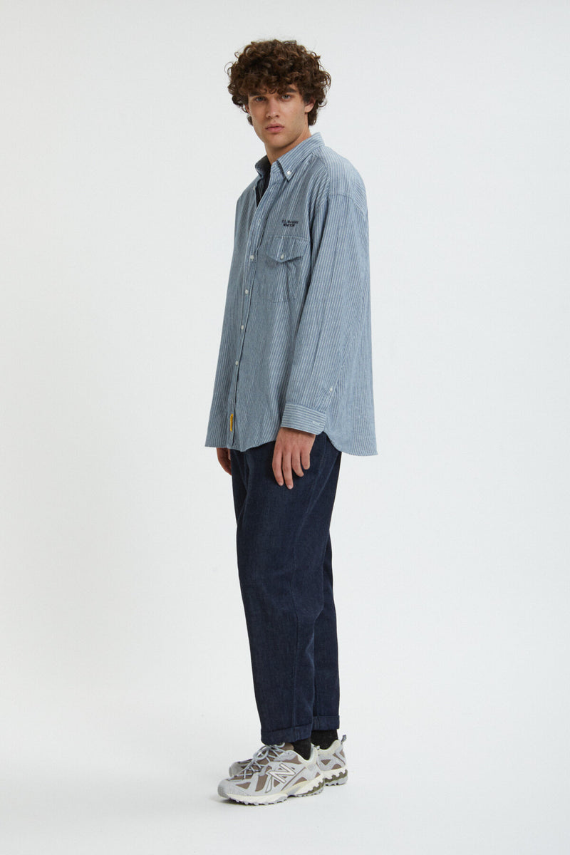 Oversize Shirt with Embroidered Logo