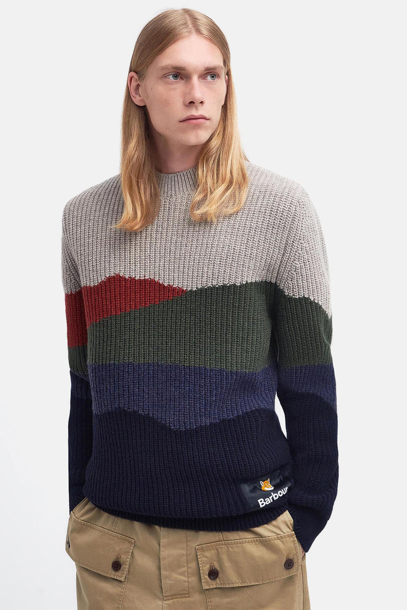 Barbour x Maison Kitsuné Landscape Knitted Jumper