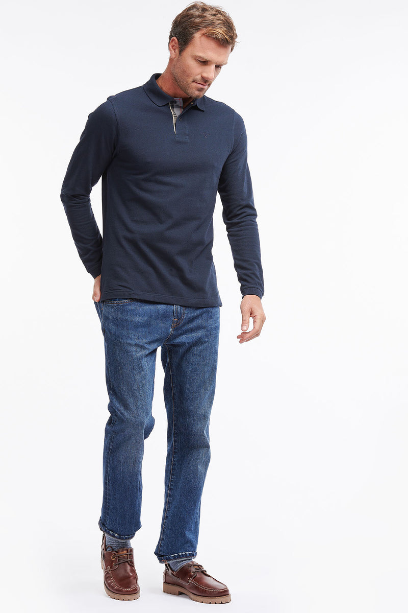 Essential Long-Sleeve Polo Shirt