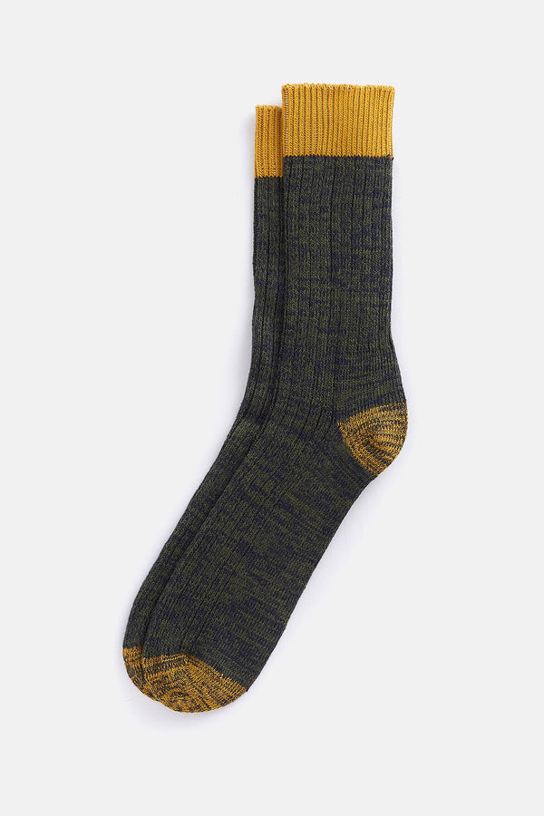 Twisted Contrast Socks