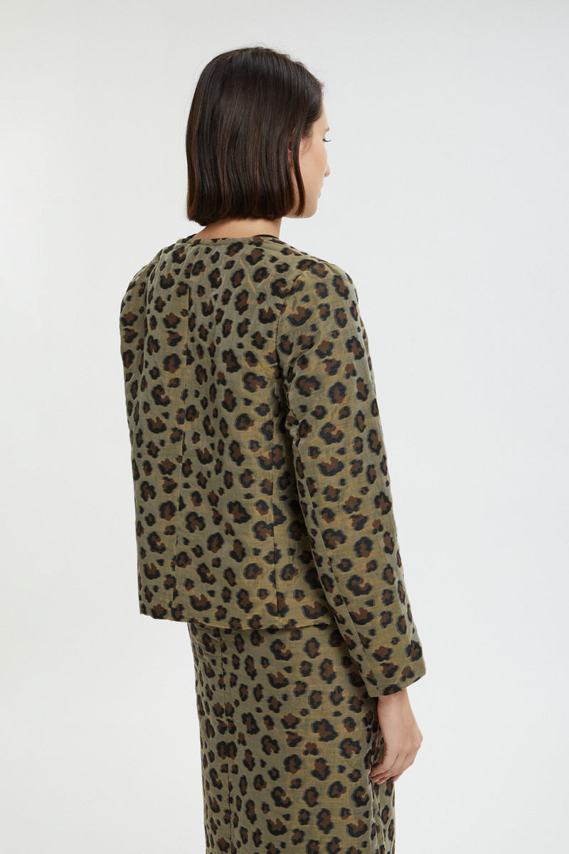 C.C. Leopard animal print Jacket