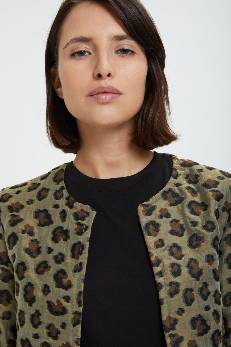 C.C. Leopard animal print Jacket