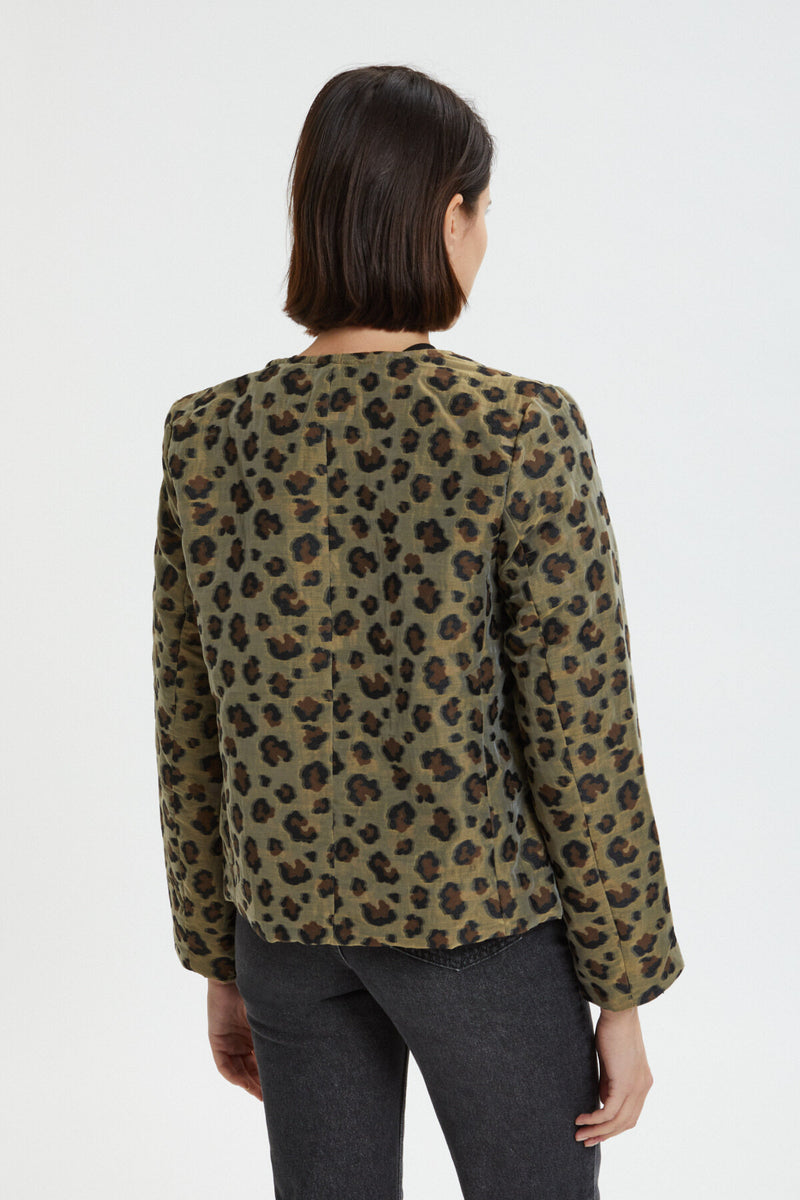 C.C. Leopard animal print Jacket