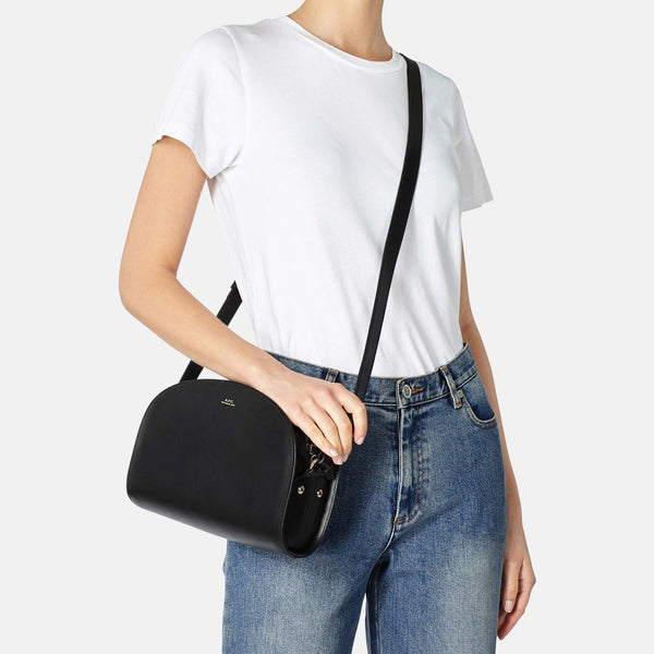 Leather shoulder bag