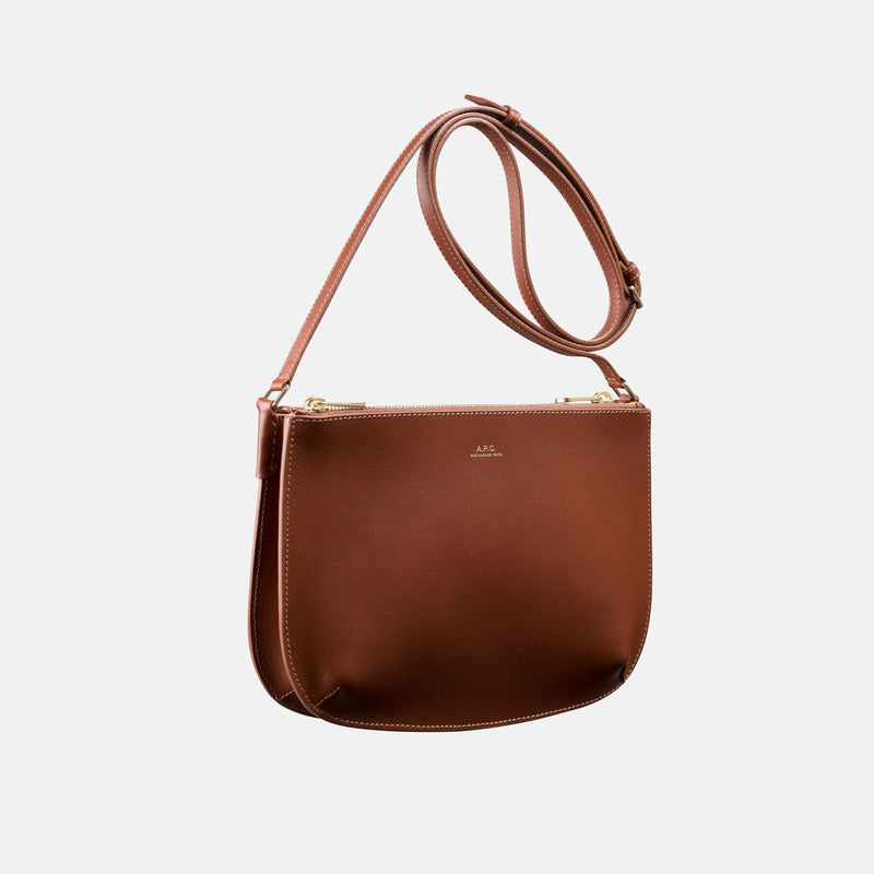Leather shoulder bag