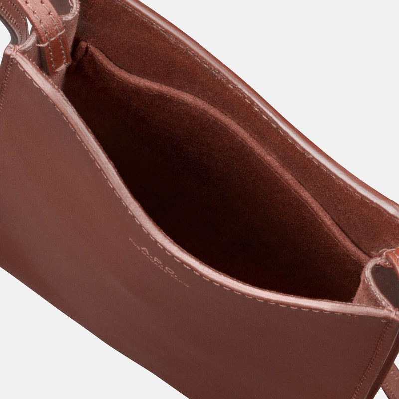 Leather shoulder bag